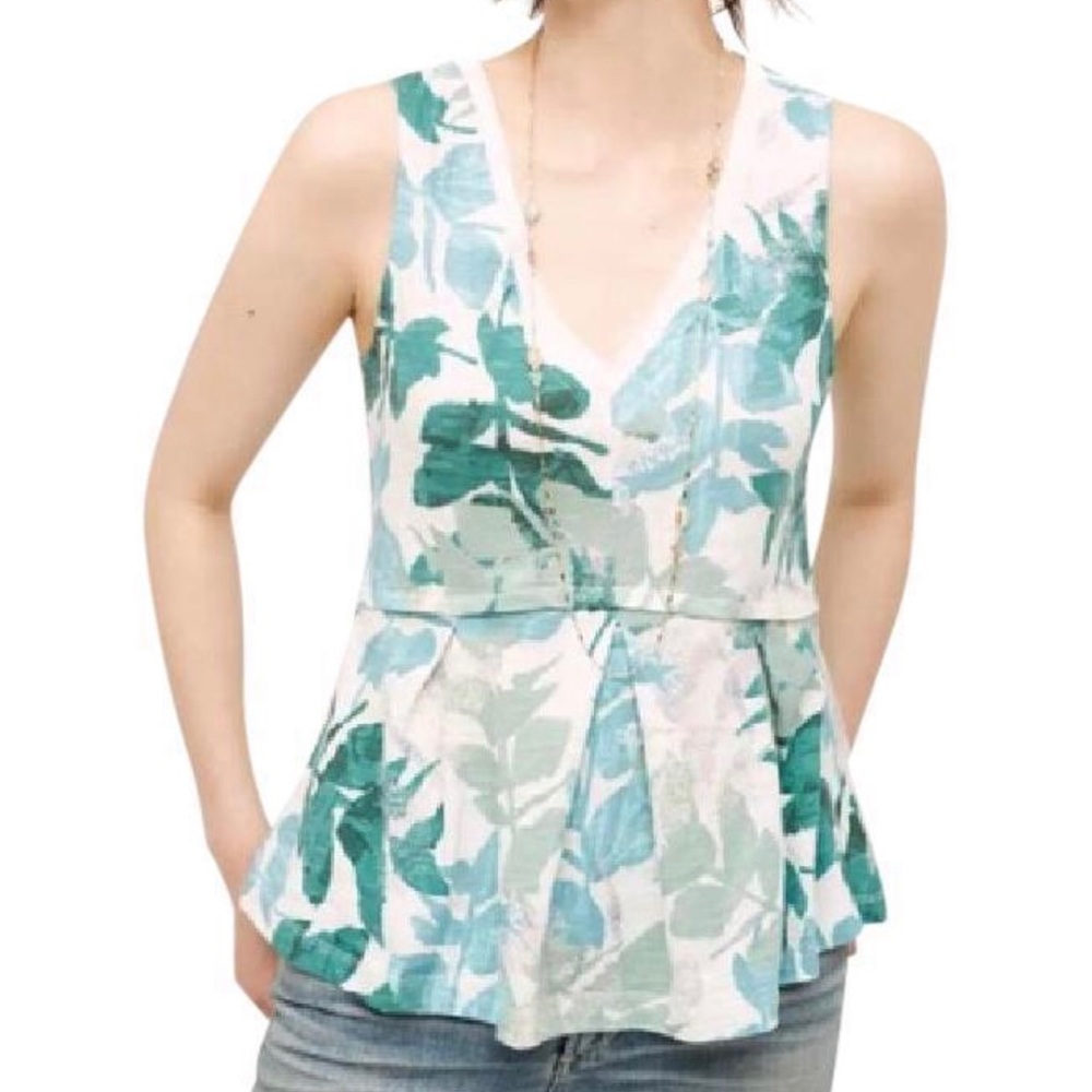 Anthropologie Deletta Amalia Floral Tank SZ L